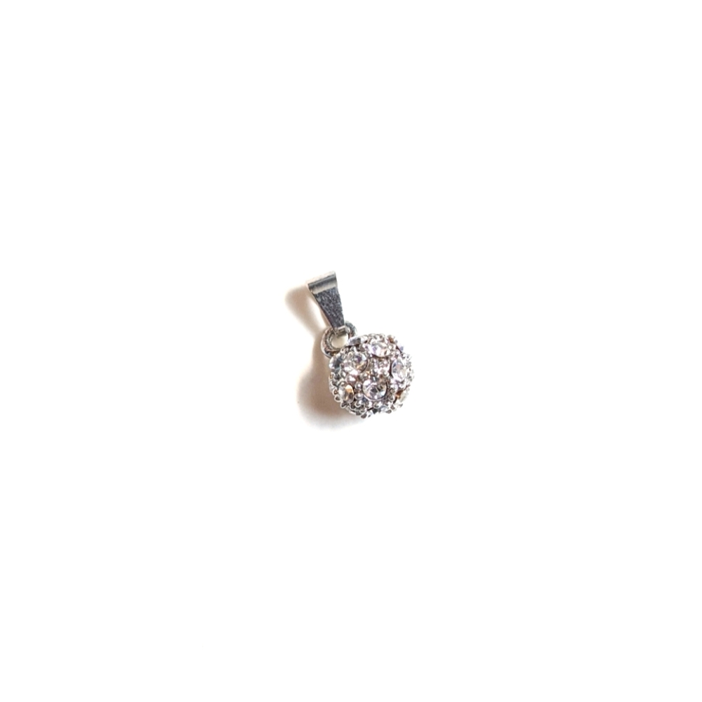 Round Charm with Jewels